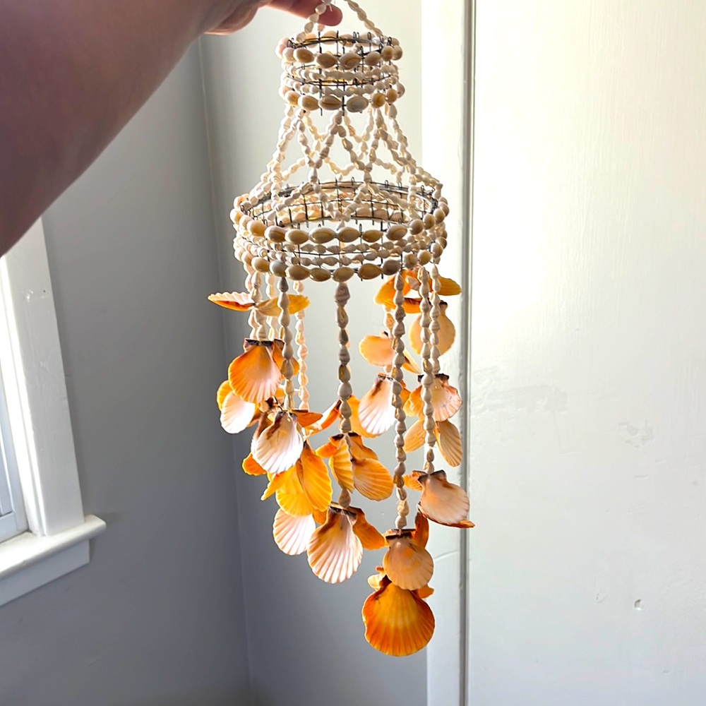 Handcrafted sea shell wind chime 🐚
